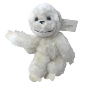 Vintage Russ Mungo Gorilla White Plush 8" Caress Soft Pets 585 Ape